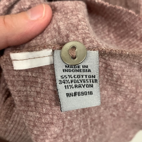 Ruff Hewn Mauve Midi Length Button Down Cardigan Sweater Size L - Picture 5 of 5